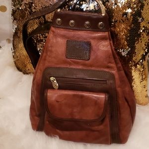 Vintage Valentina Leather Hobo Bag